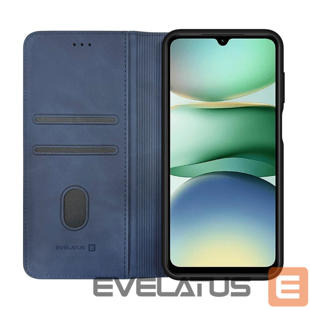 Knygos tipo dėklas dėklai Evelatus Xiaomi Redmi A5 4G (173.45 x 79.35 x 8.4) Book Case Dark Blue