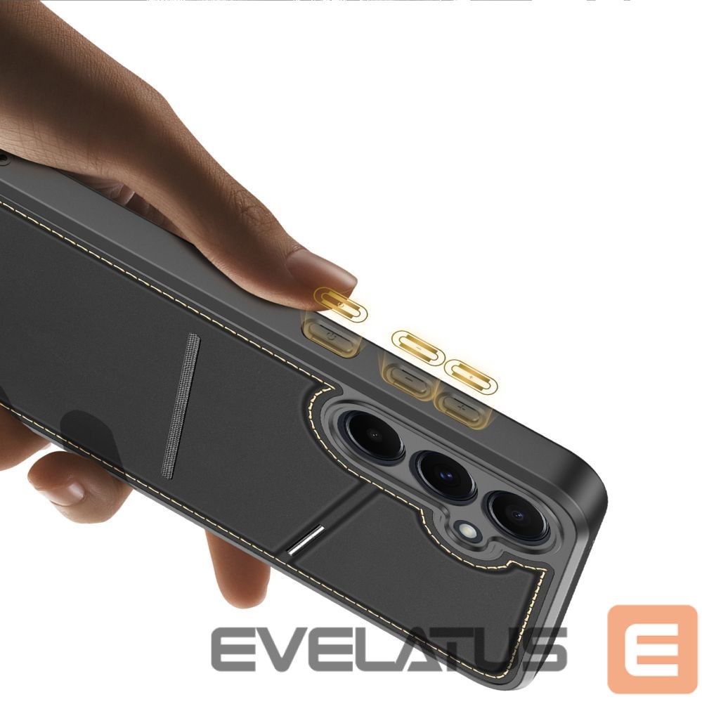 Nugarėlės dėklai Dux Ducis Dux Ducis Rafi II Case for Samsung Galaxy S25 with Stand and Wallet - Black