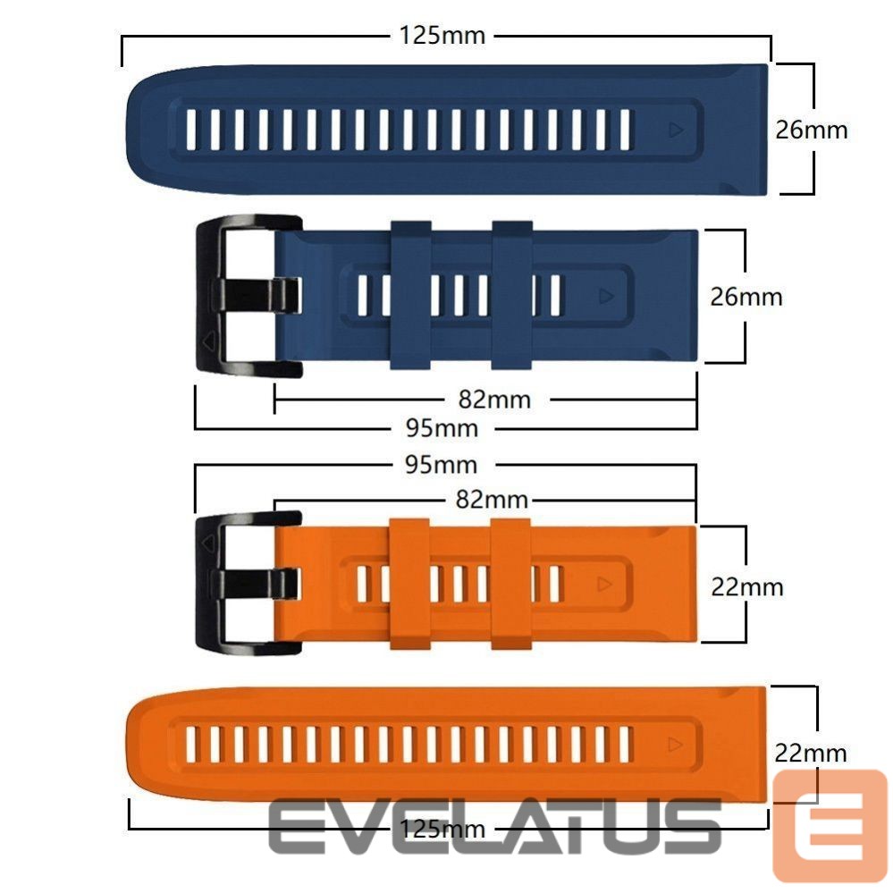 Dirželis Tech-Protect Tech-Protect IconBand strap for Garmin Fenix 3 / 5X / 3HR / 5X Plus / 6X / 6X Pro / 7X - green