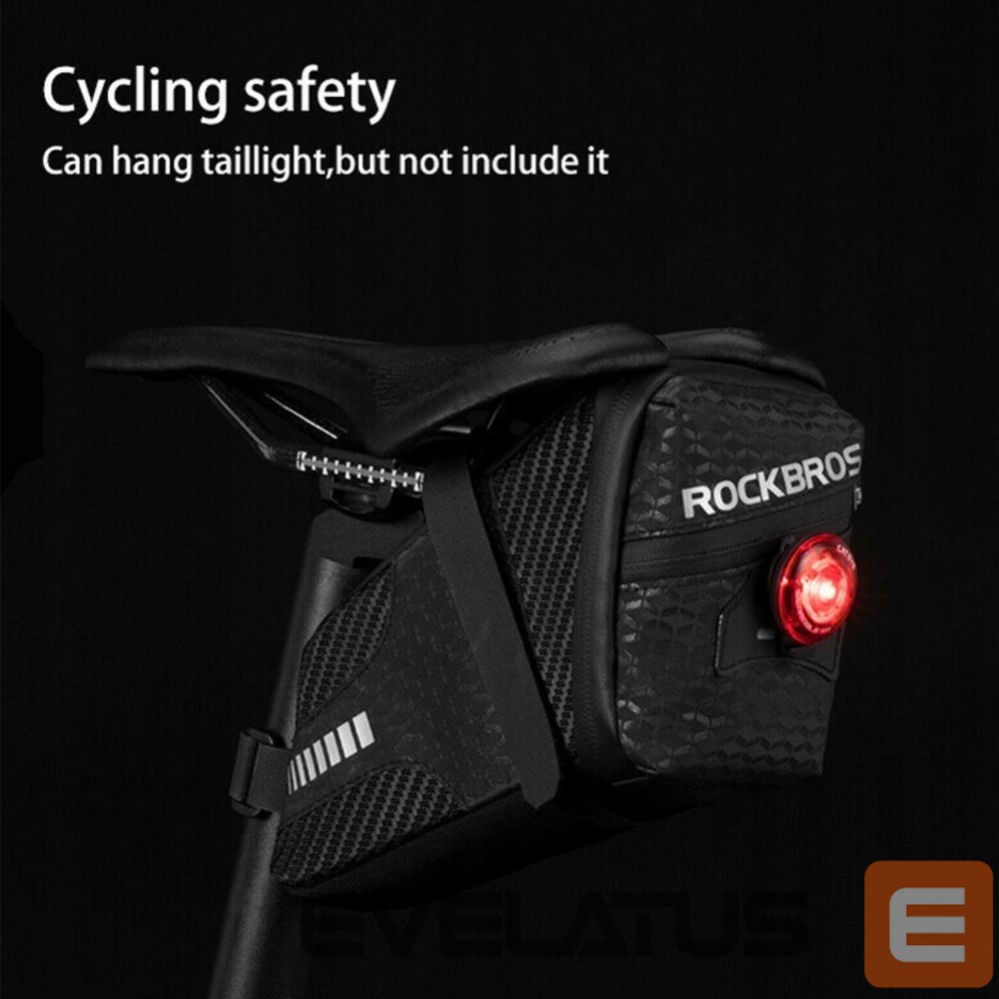Dviračio priedas Rockbros Rockbros C29-BK waterproof bicycle bag under the saddle - black