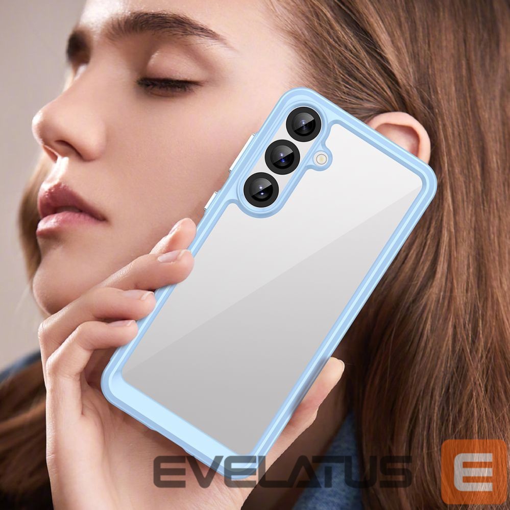 Nugarėlės dėklai Hurtel Outer Space Case for Samsung Galaxy A36 Cover with Flexible Frame - Blue