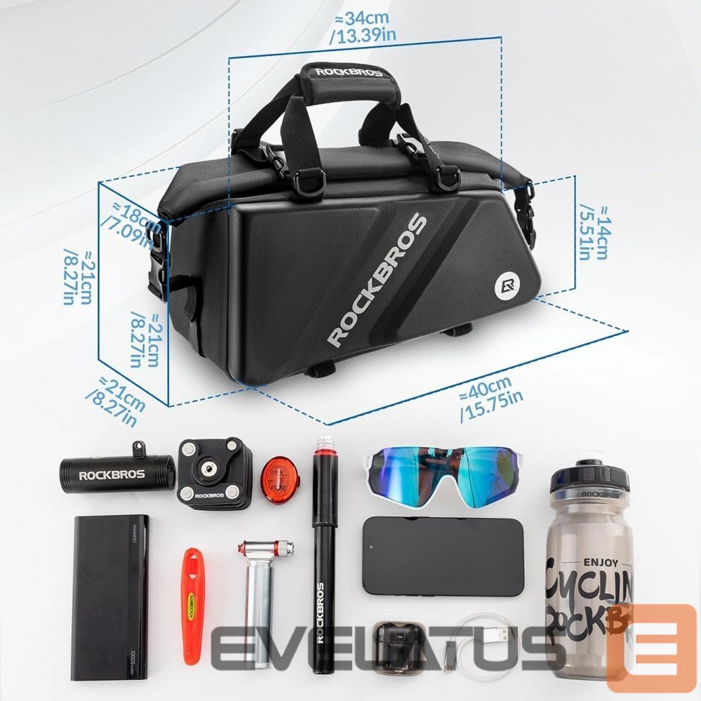 Dviračio priedas Rockbros Rockbros 30140090001 bicycle bag for trunk 11.6l - black