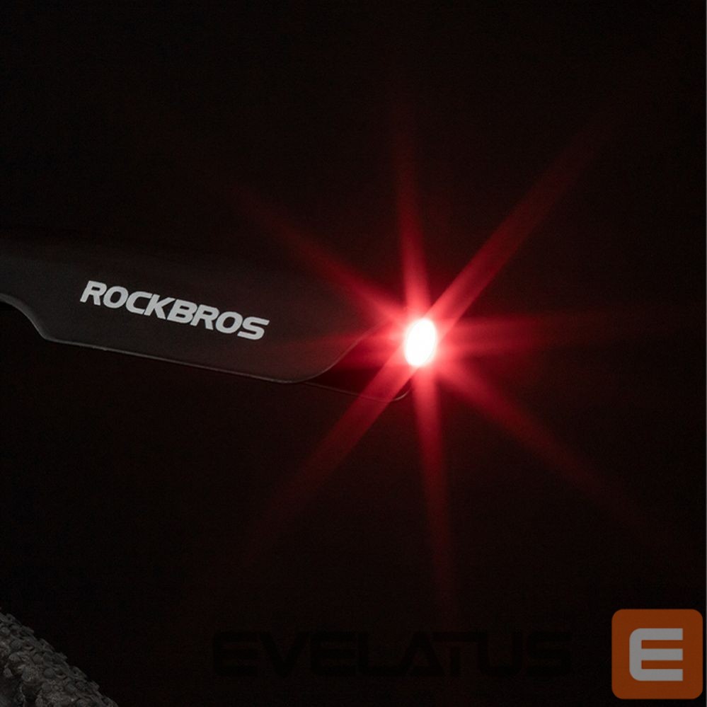 Dviračio priedas Rockbros Rockbros DNB8001 mudguard with red LED light - black