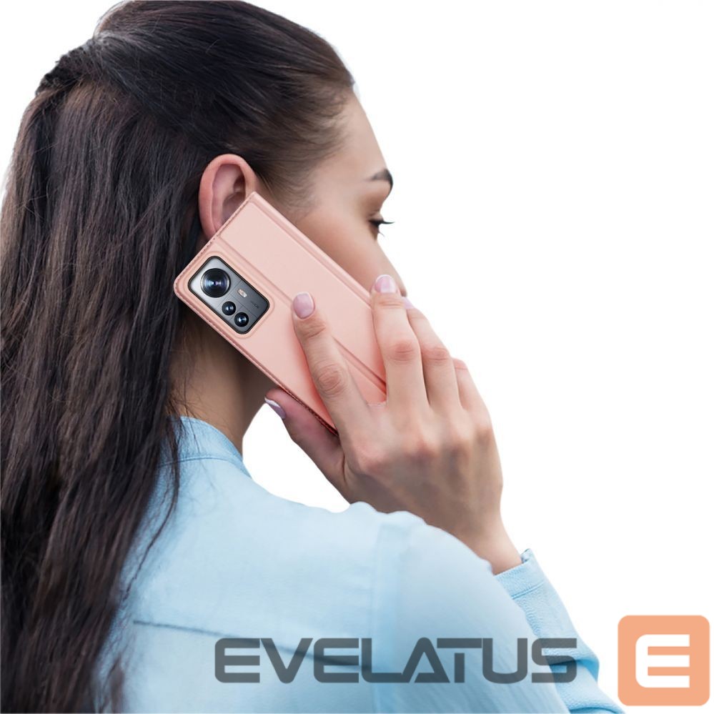 Nugarėlės dėklai Dux Ducis Dux Ducis Skin Pro Holster Cover Flip Cover for Xiaomi 12 Pro pink