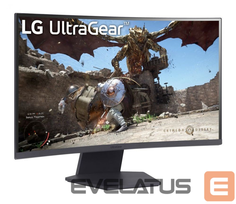 Monitoriai LG MONITOR LCD 27" VA/27GS60QC-B