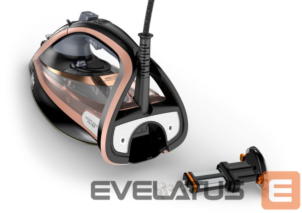 Lygintuvai TEFAL Steam Iron FV9845 3200 W, Water tank capacity 350 ml, Continuous steam 60 g/min, Black/Rose Gold