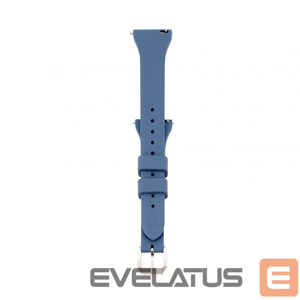 Dirželis Connect 20mm T-buckle Silicone Loop Watch Strap (130mm M/L) Blue