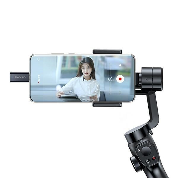 Belaidės ausinės USAMS USAMS Bezprzewodowy mikrofon krawatowy ENC 2.4G Wireless Lavalier Microphone Lightning ZB244MKF01 (US-ZB244)