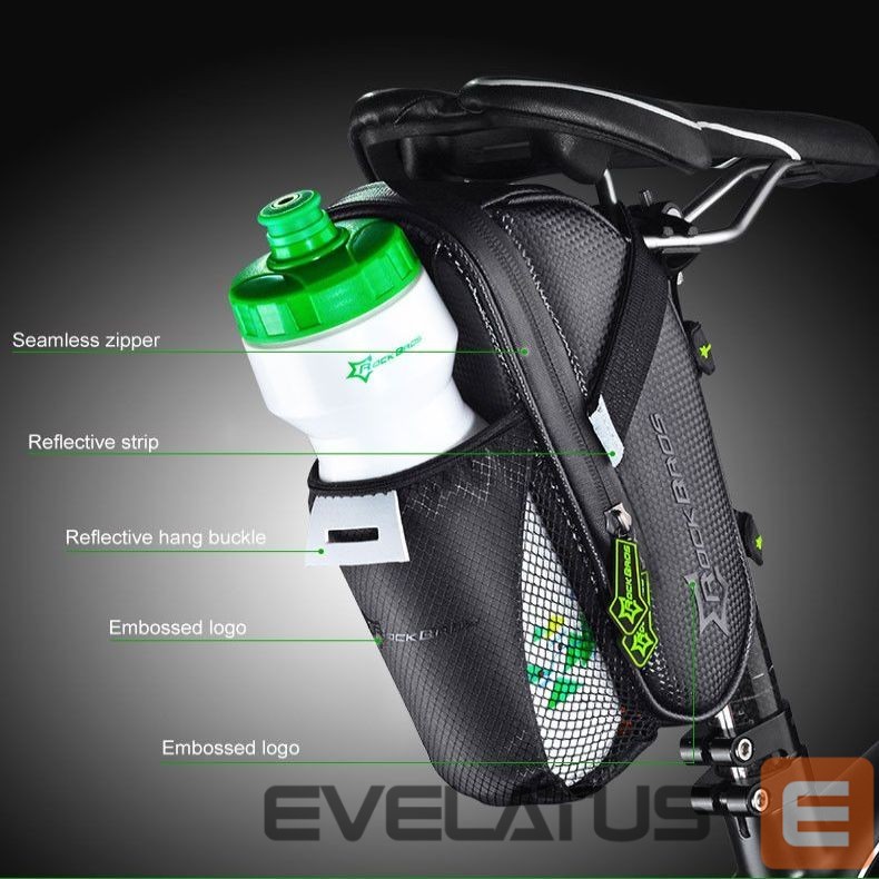 Dviračio priedas Rockbros Rockbros C7-1 waterproof bicycle bag with saddle mounting 1.5l - black