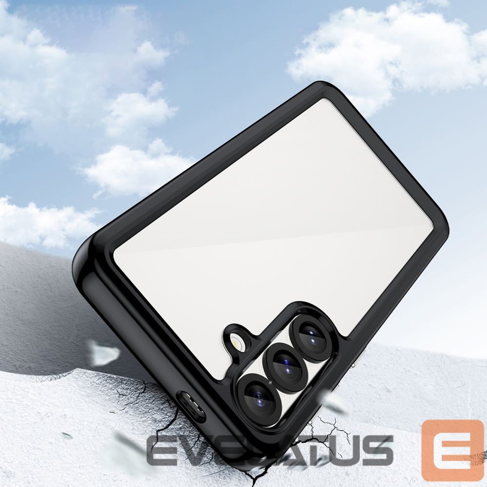 Nugarėlės dėklai Hurtel Outer Space Case for Samsung Galaxy S25 Edge Cover with Flexible Frame - Black