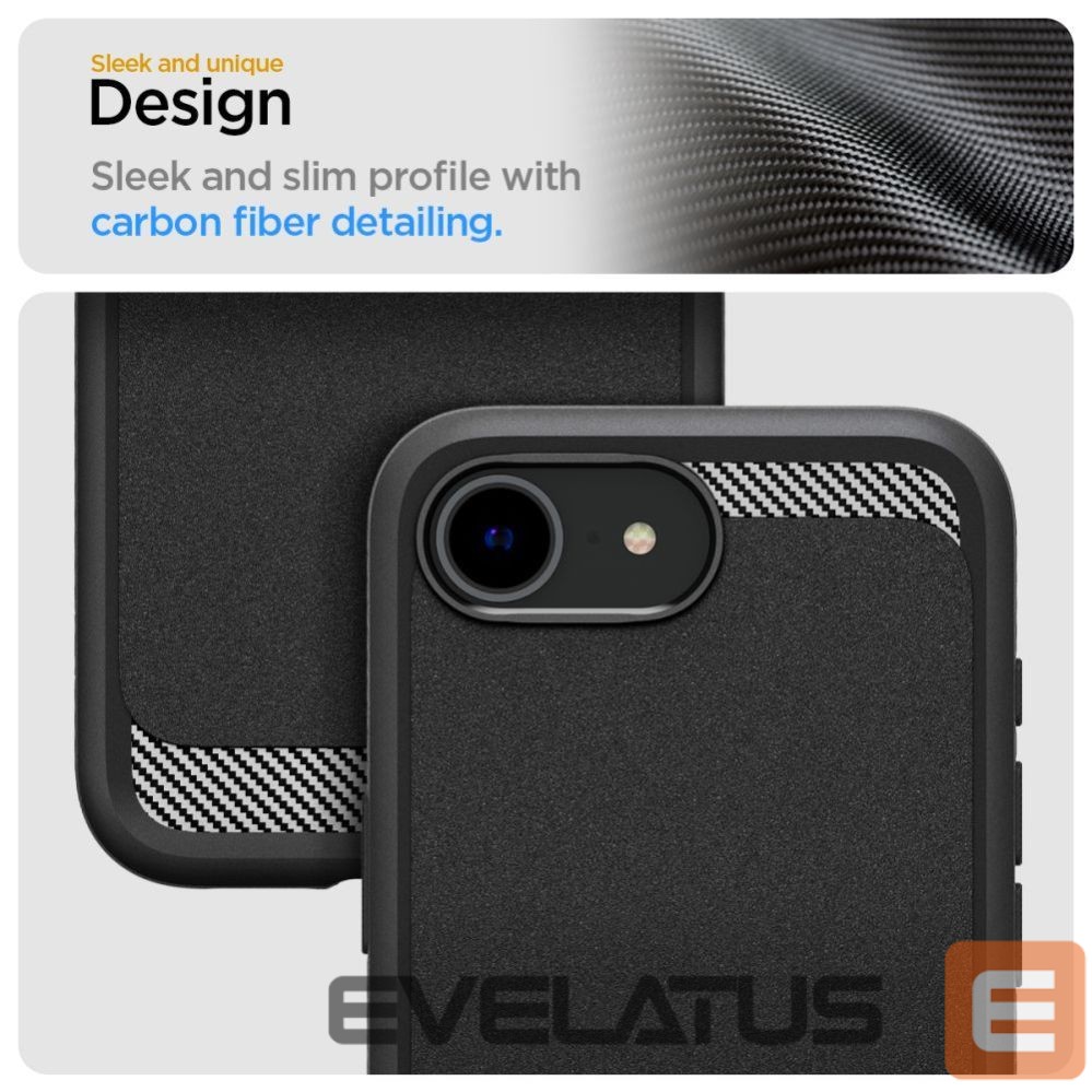 Nugarėlės dėklai Spigen Spigen Rugged Armor MagSafe case for iPhone 16e - black