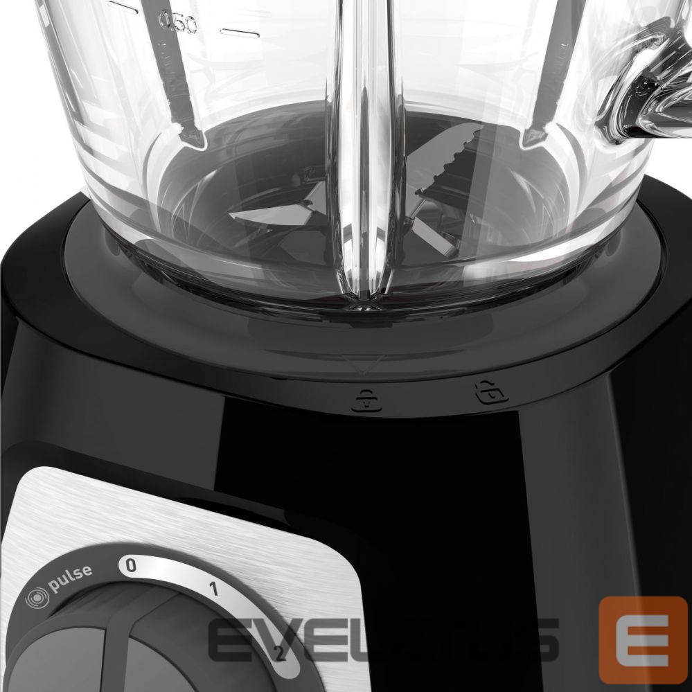 Maišytuvai ir maišytuvai TEFAL Blender BL438831 BlendForce Tabletop, 800 W, Jar material Glass, Jar capacity 1.25 L, Ice crushing, Black