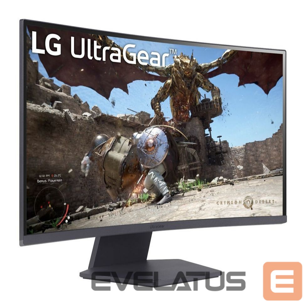 Monitoriai LG MONITOR LCD 27" VA/27GS60QC-B
