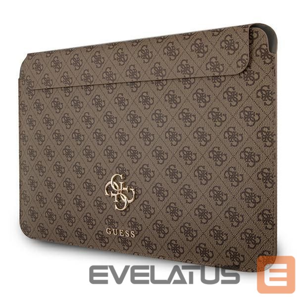 Krepšiai ir portfeliai Guess Guess 4G Big Logo case for a 13" laptop - brown