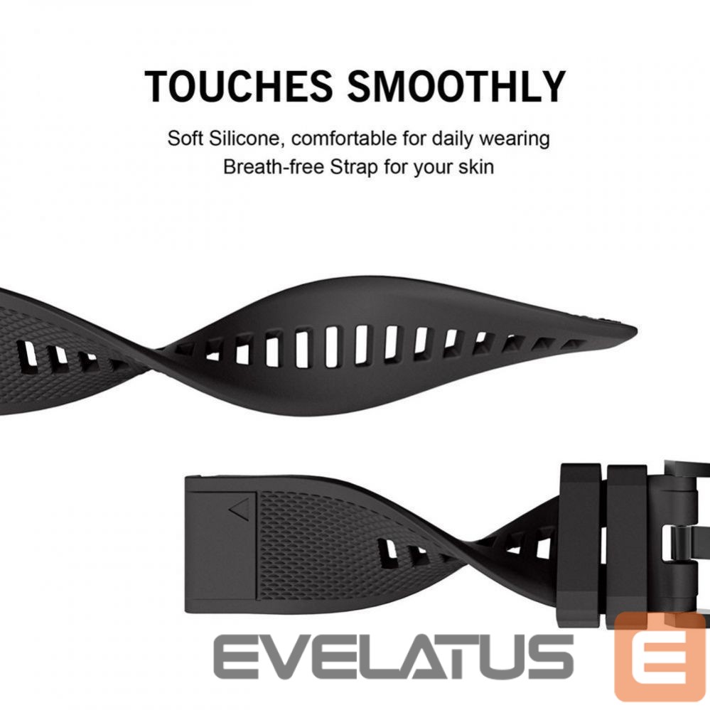 Dirželis Tech-Protect Tech-Protect Smooth case for Garmin Fenix 5 / 6 / 6 Pro / 7 - black
