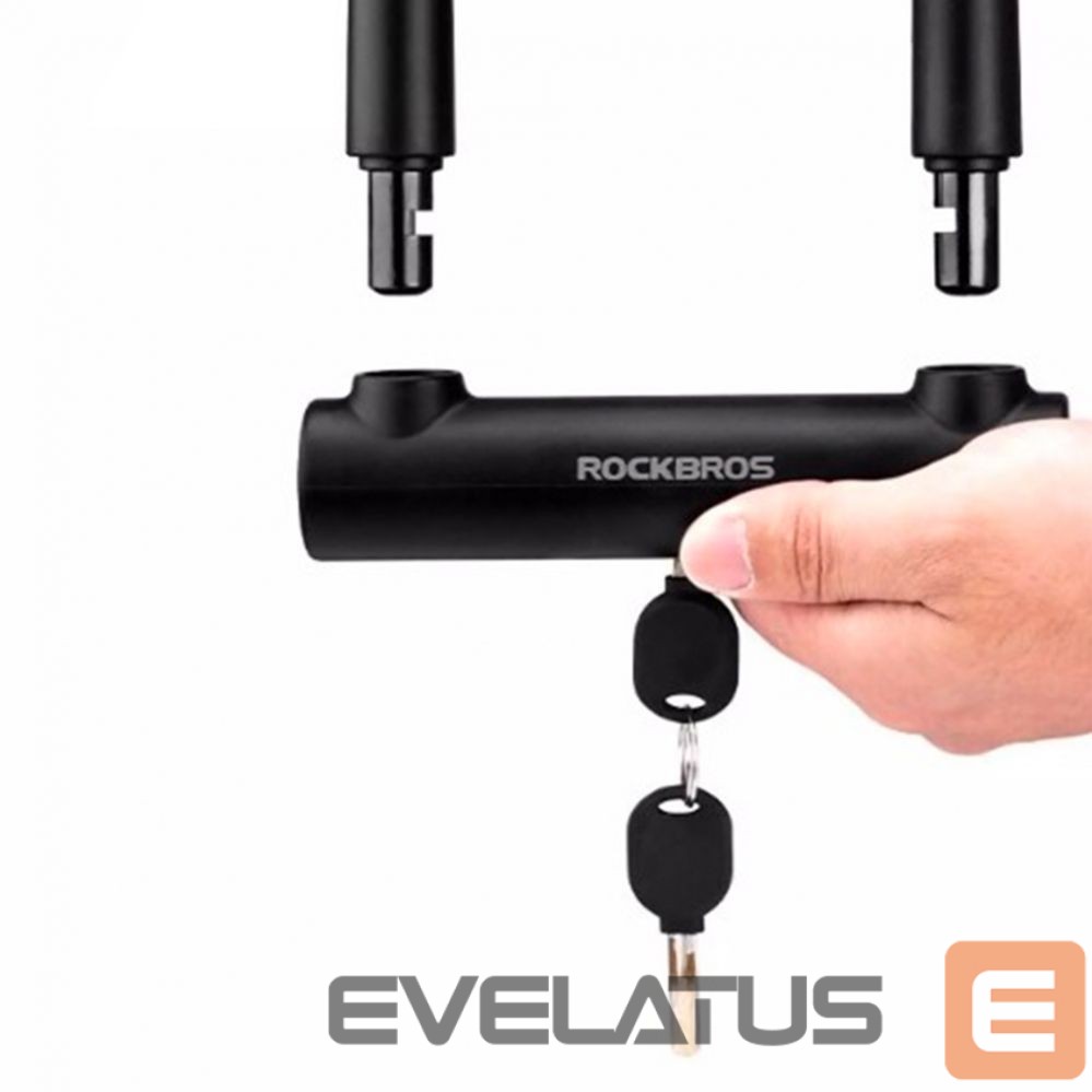 Dviračio priedas Rockbros Rockbros RKS610-BK U-lock bicycle lock - black