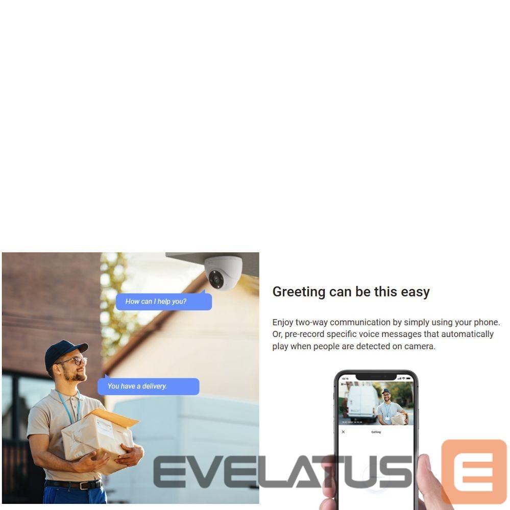 IP kameros EZVIZ Ezviz H4 CS-H4 3MP 2K Outdoor IP67 Smart Home security camera MicroSD / Night vision White
