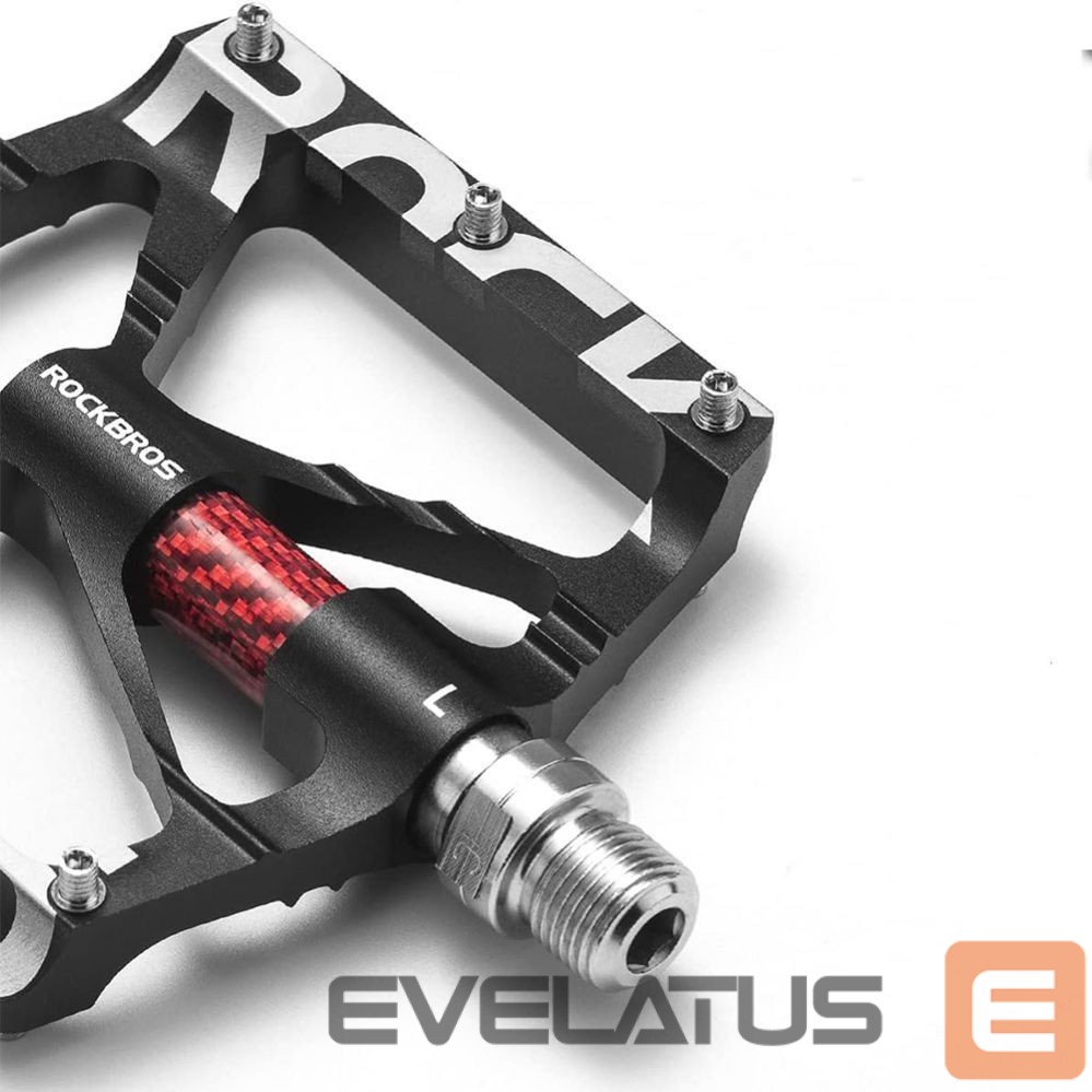 Dviračio priedas Rockbros Rockbros 37213071001 Aluminum Alloy Bicycle Pedal Set - Black