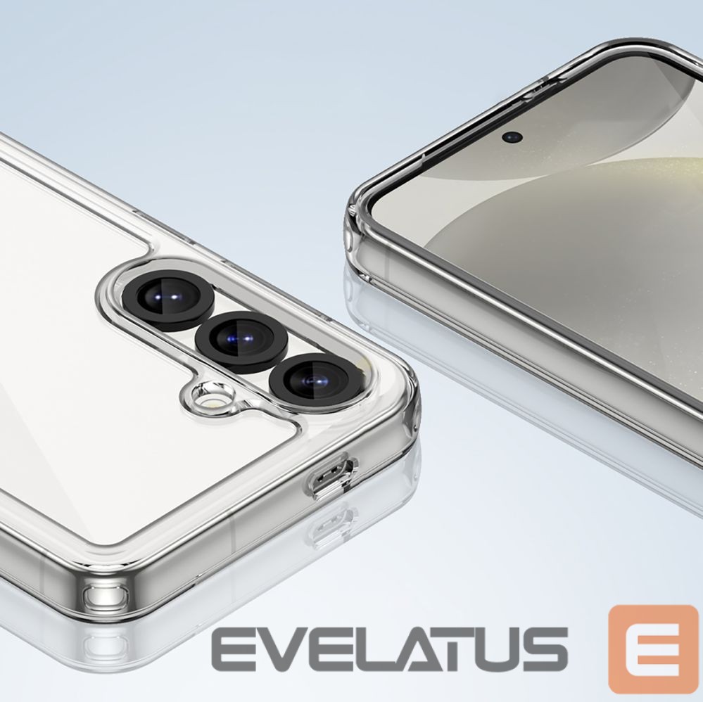 Nugarėlės dėklai Hurtel Outer Space Case for Samsung Galaxy S25 Edge Cover with Flexible Frame - Transparent