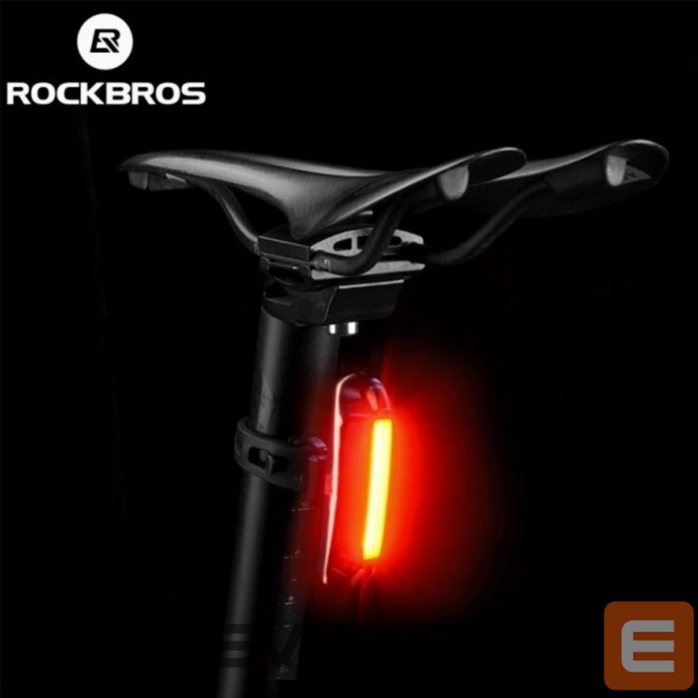 Dviračio priedas Rockbros Rockbros A54BK Rear Bike Light + Micro USB - USB-A Cable - Black