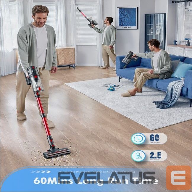 Dulkių siurblys Lubluelu L7 Pro Self-Standing Cordless Stick Vacuum Cleaner 140AW 33KPA Hoover