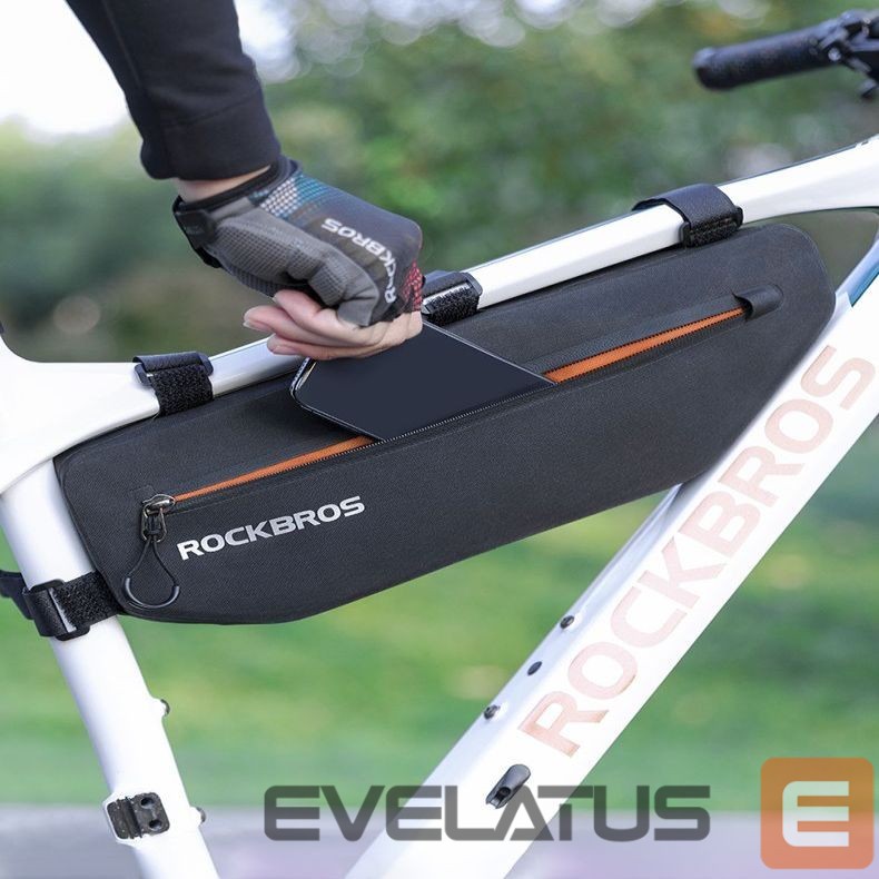 Dviračio priedas Rockbros Rockbros AS-043 bicycle bag with Velcro 3l - black