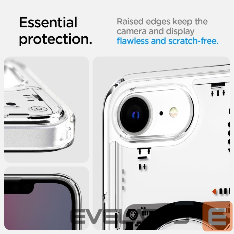 Nugarėlės dėklai Spigen Spigen Ultra Hybrid MagSafe Case for iPhone 16e Neo One - Clear