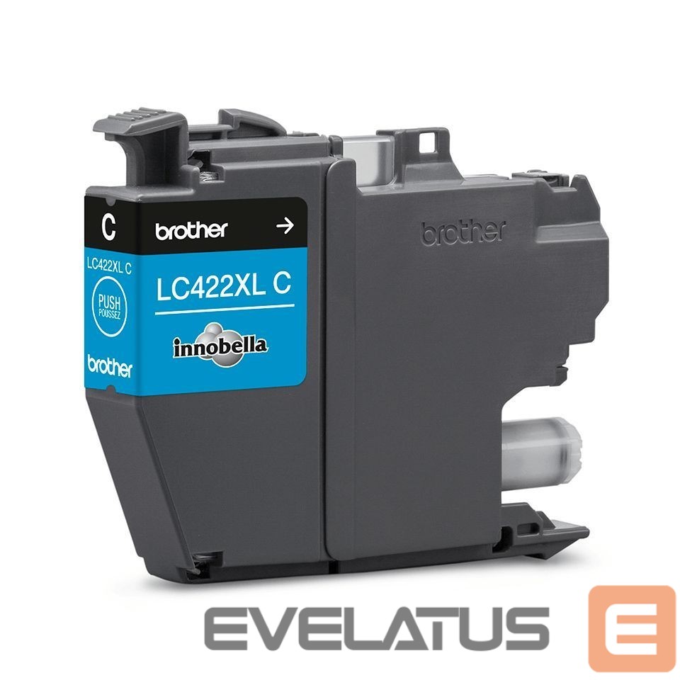 Eksploatacinės medžiagos spausdintuvams Brother LC422XLC Ink Cartridge, Cyan