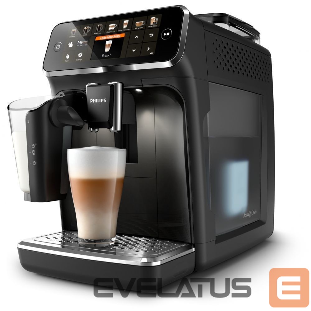 Kiti smulkūs buitiniai prietaisai Philips Espresso Machine | EP5441/50 | Pump pressure 15 bar | Built-in milk frother | Fully automatic | 1500 W | Black
