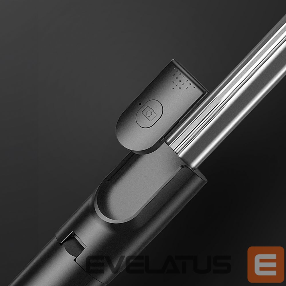 Fotoaparato priedas Hurtel Selfie stick WHS1Y telescopic tripod 1m with phone holder - black