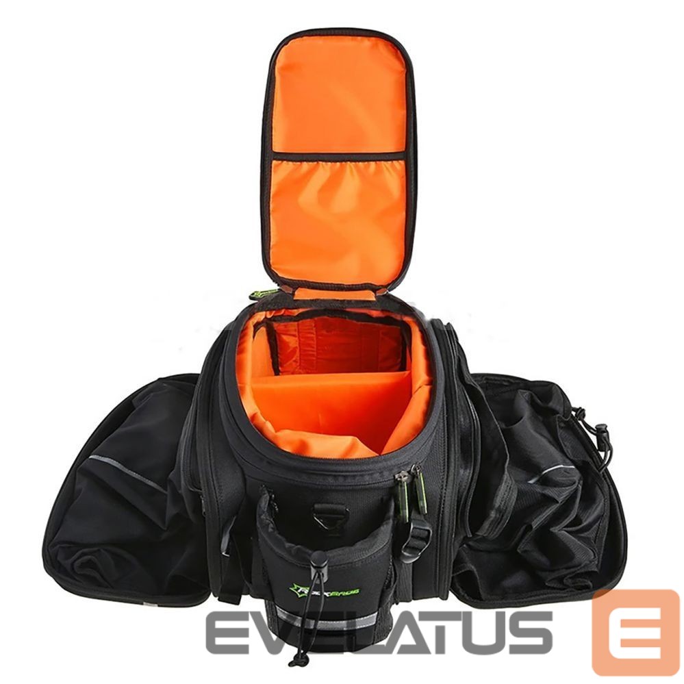 Dviračio priedas Rockbros Rockbros A6-03BK bicycle bag for trunk 35 l with fold-out pockets - black