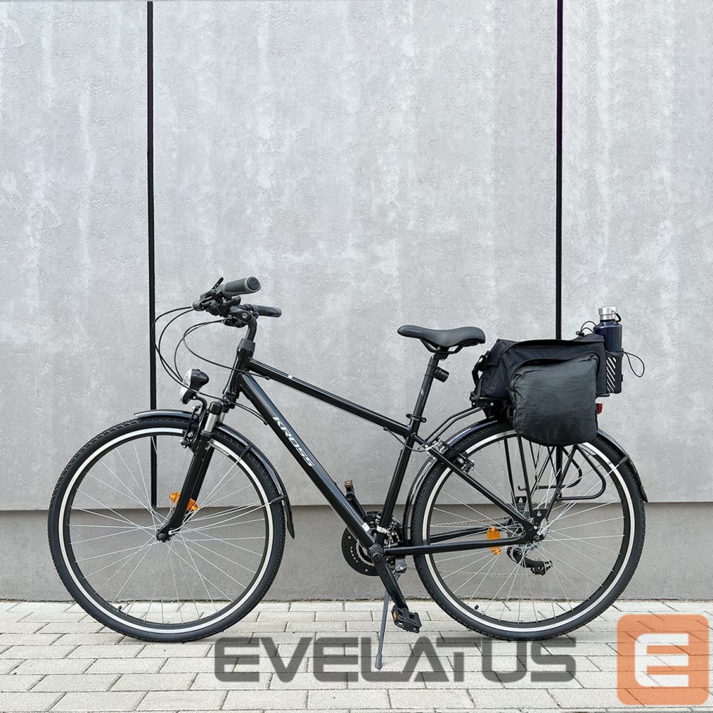 Dviračio priedas Wozinsky Wozinsky Bike Pannier Rack Bag with Shoulder Strap 9L (Rain Cover Included) Black (WBB22BK)