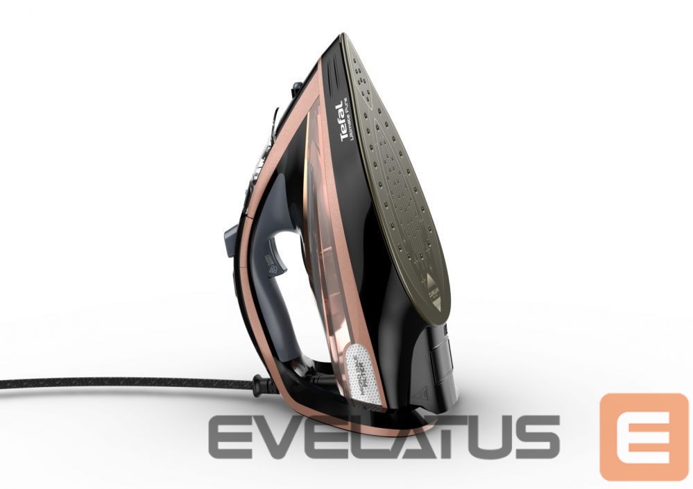 Lygintuvai TEFAL Steam Iron FV9845 3200 W, Water tank capacity 350 ml, Continuous steam 60 g/min, Black/Rose Gold