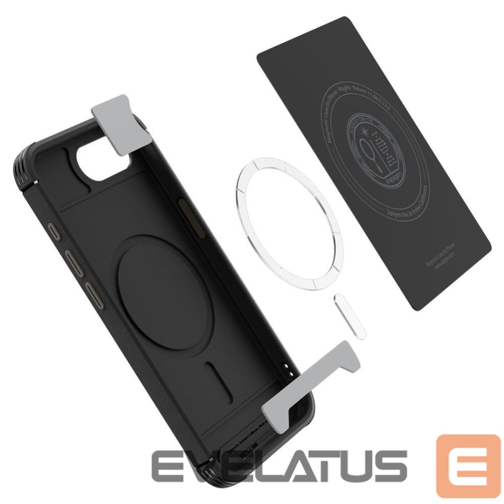 Nugarėlės dėklai Spigen Spigen Core Armor MagSafe iPhone 16e Case - Black