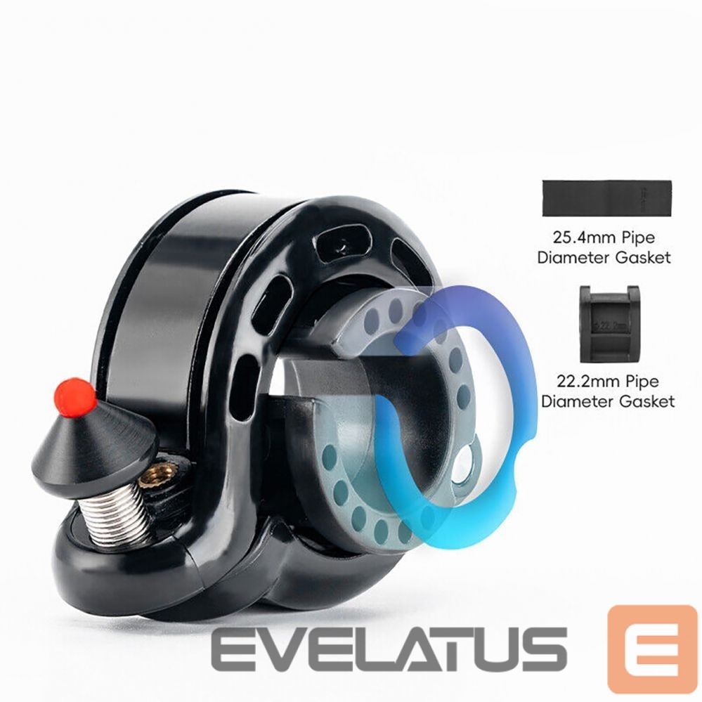 Dviračio priedas Rockbros Rockbros 34210028001 Q-shaped bicycle bell - black