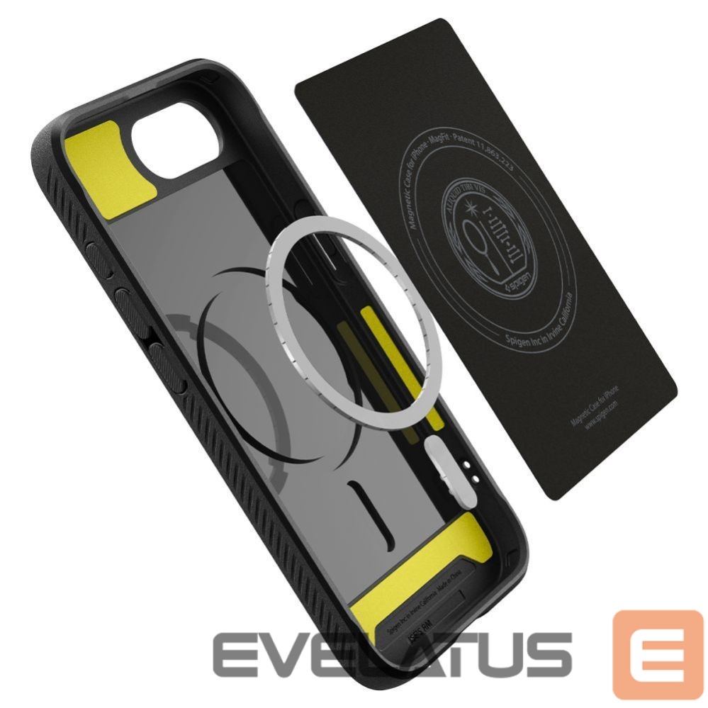 Nugarėlės dėklai Spigen Spigen Rugged Armor MagSafe case for iPhone 16e - black