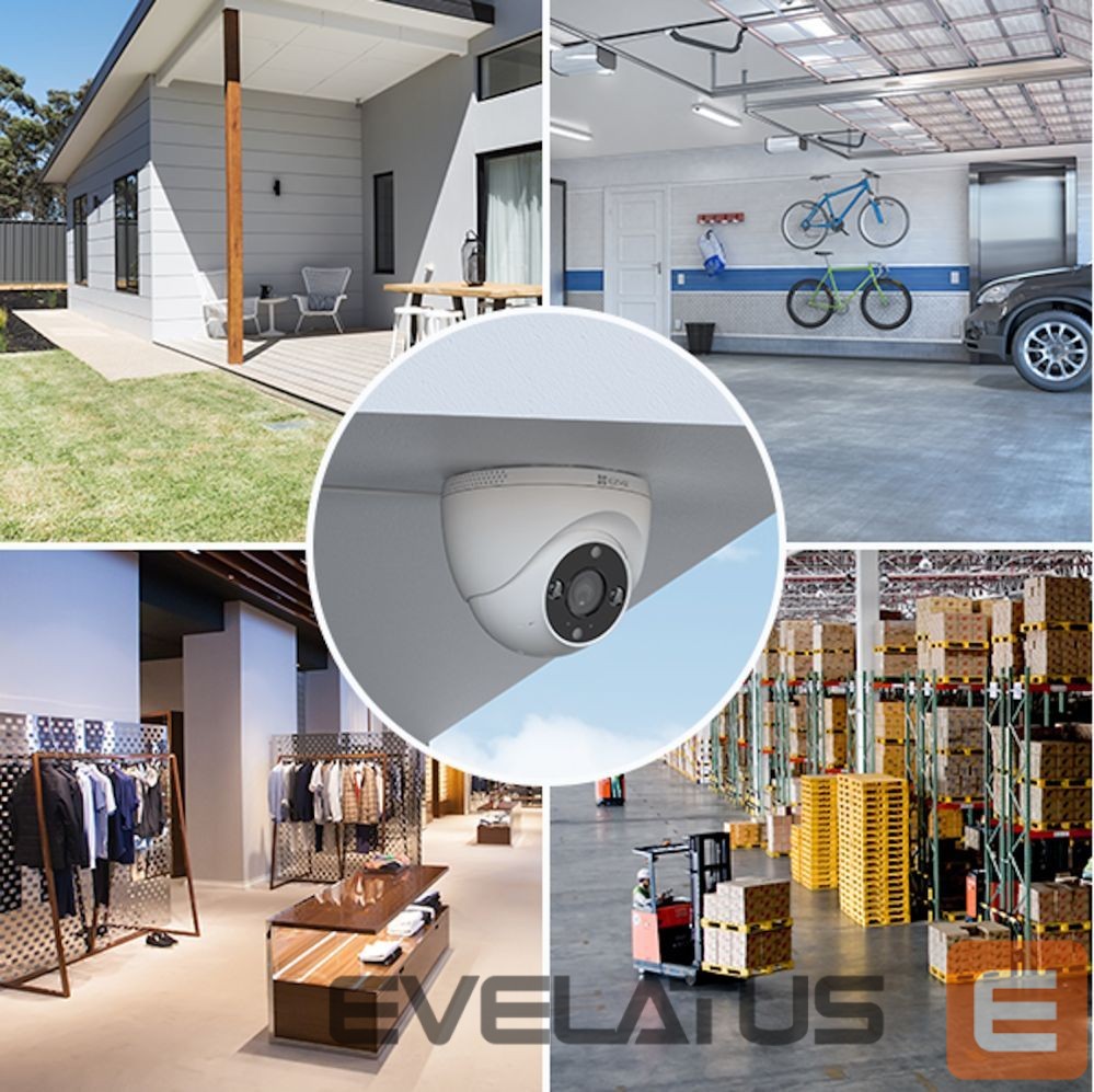 IP kameros EZVIZ Ezviz H4 CS-H4 3MP 2K Outdoor IP67 Smart Home security camera MicroSD / Night vision White