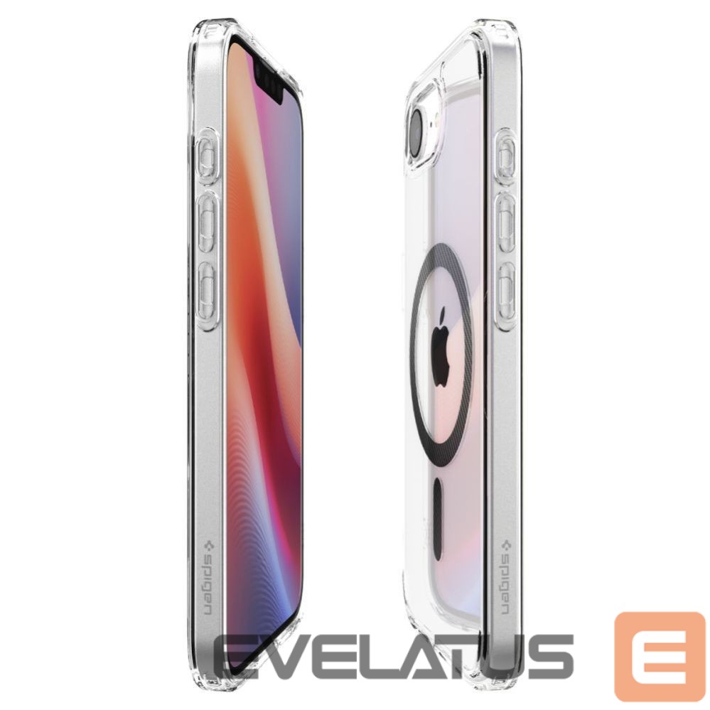Nugarėlės dėklai Spigen Spigen Ultra Hybrid MagSafe iPhone 16e Carbon Fiber Case - Clear