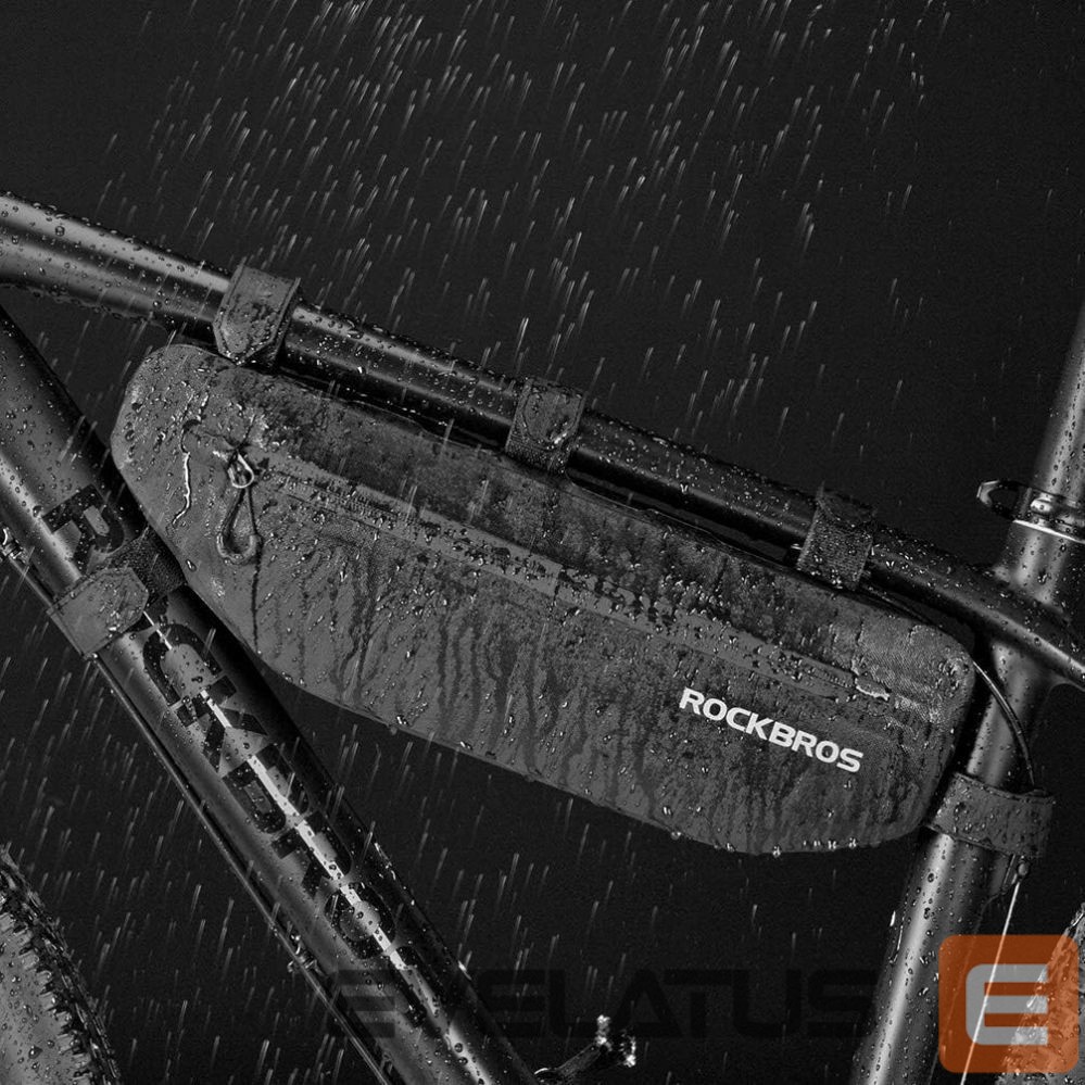Dviračio priedas Rockbros Rockbros AS-043 bicycle bag with Velcro 3l - black