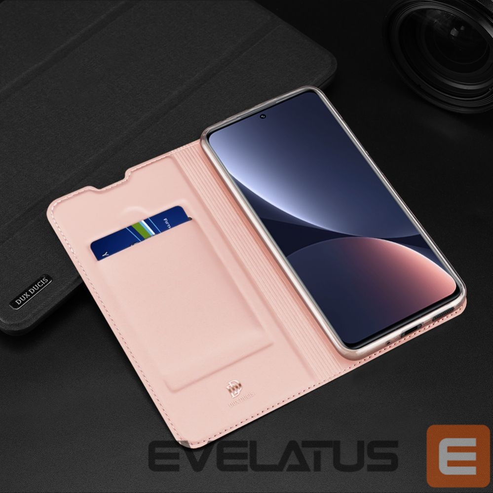 Nugarėlės dėklai Dux Ducis Dux Ducis Skin Pro Holster Cover Flip Cover for Xiaomi 12 Pro pink