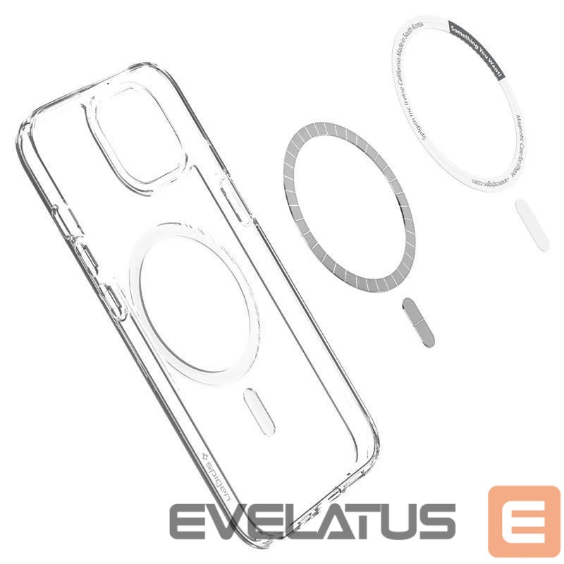 Nugarėlės dėklai Spigen Transparent || White