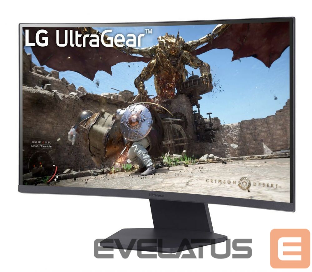 Monitoriai LG MONITOR LCD 27" VA/27GS60QC-B