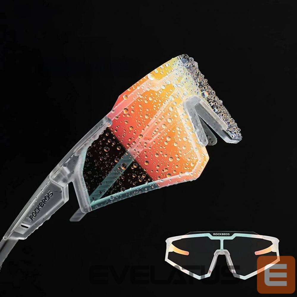 Dviračio priedas Rockbros Rockbros SP291 photochromic UV400 cycling glasses - white