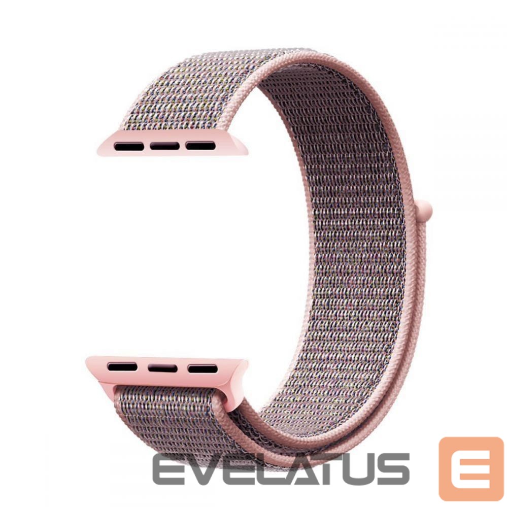 Dirželis Tech-Protect Tech-Protect Nylon Strap for Apple Watch 4 / 5 / 6 / 7 / 8 / 9 / SE (38/40/41 mm) - Pink