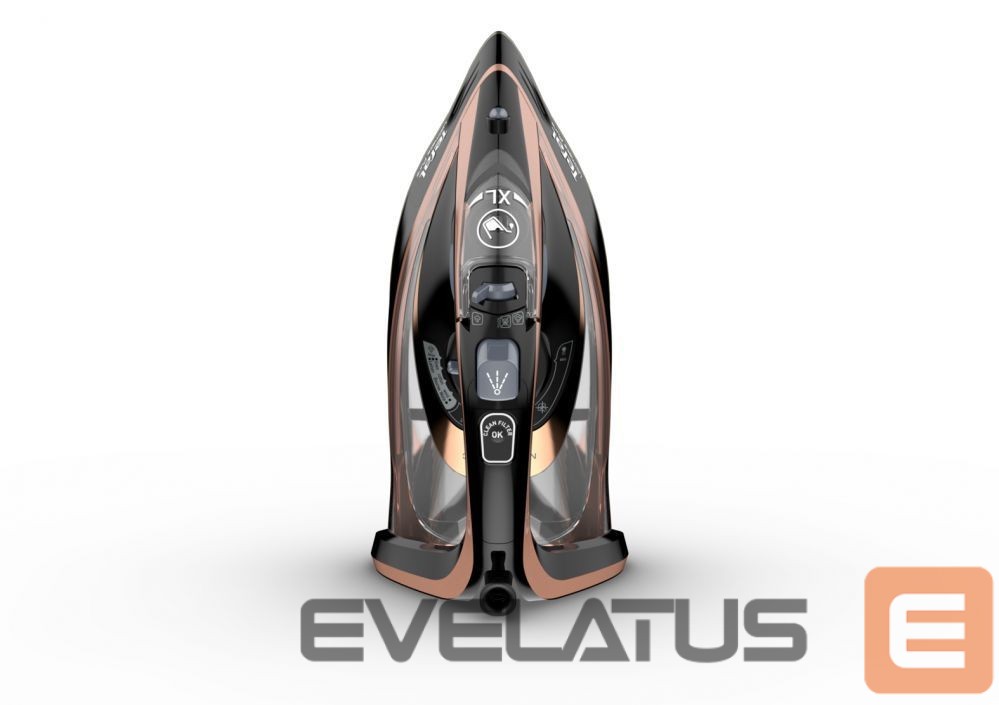 Lygintuvai TEFAL Steam Iron FV9845 3200 W, Water tank capacity 350 ml, Continuous steam 60 g/min, Black/Rose Gold