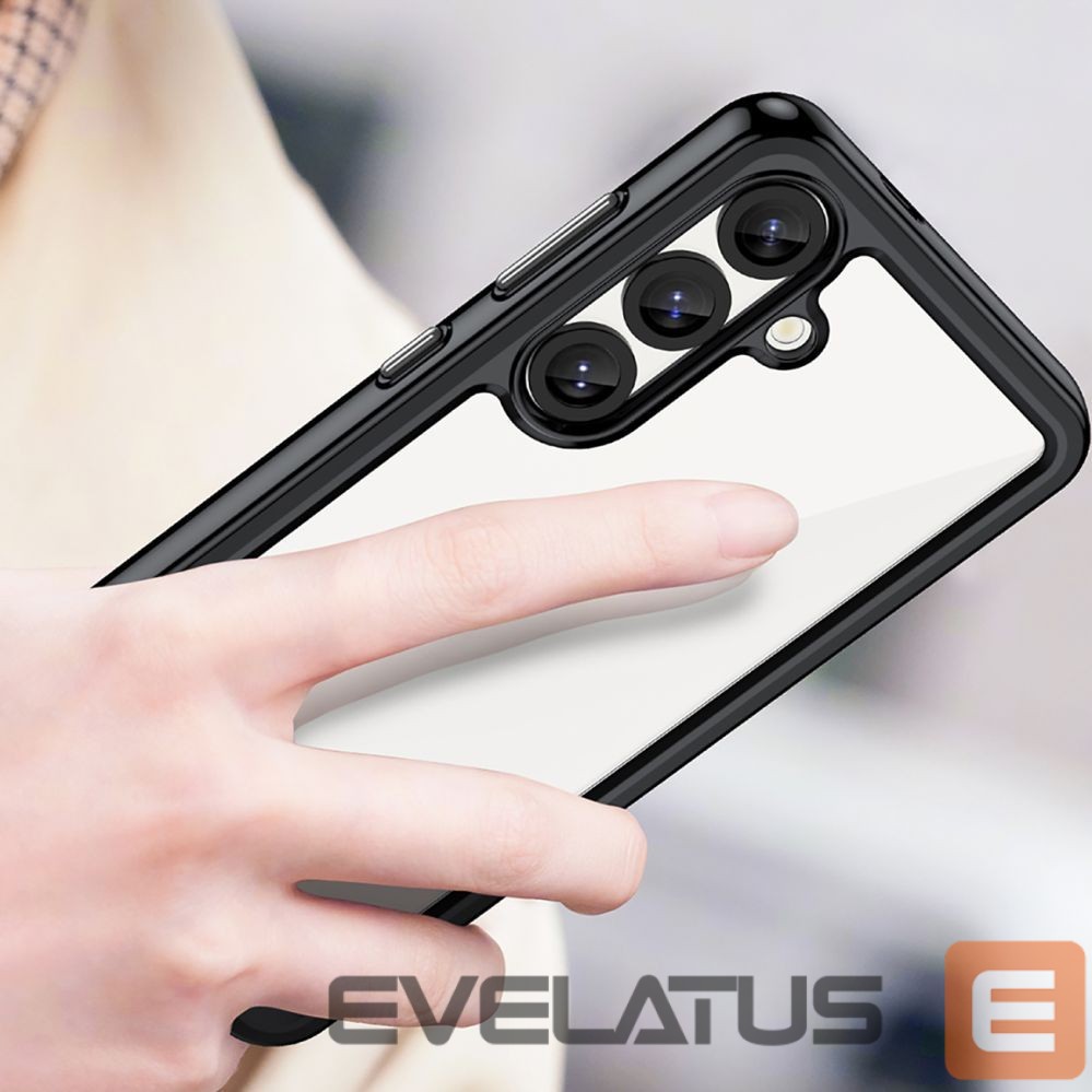 Nugarėlės dėklai Hurtel Outer Space Case for Samsung Galaxy S25 Edge Cover with Flexible Frame - Black
