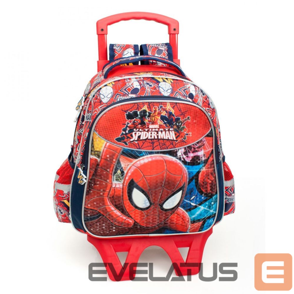 Krepšiai ir portfeliai Marvel Premium Ceļa soma zēniem 2 vienā Ultimate Spiderman 3D Deluxe XL 40210C Red