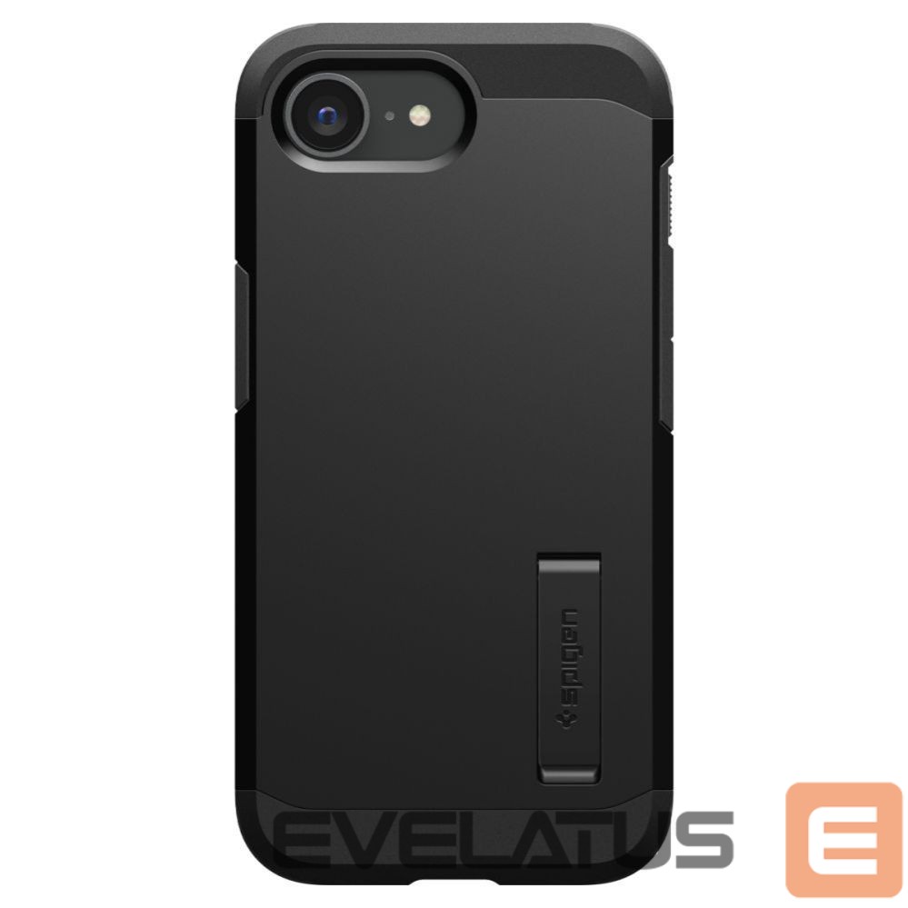 Nugarėlės dėklai Spigen Spigen Tough Armor Case with MagSafe for iPhone 16e with Stand - Black