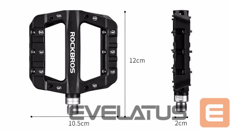 Dviračio priedas Rockbros Rockbros 2017-12CBK Nylon Bicycle Pedal Set - Black