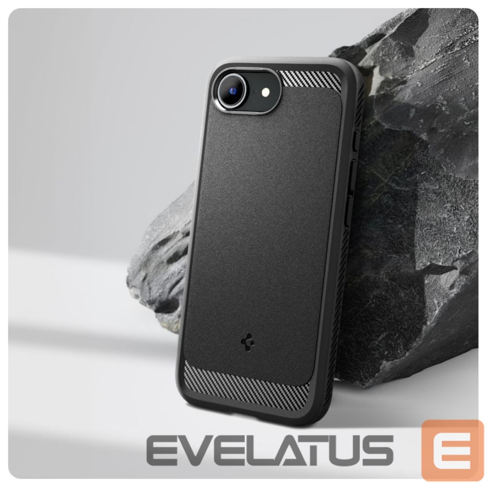 Nugarėlės dėklai Spigen Spigen Rugged Armor MagSafe case for iPhone 16e - black